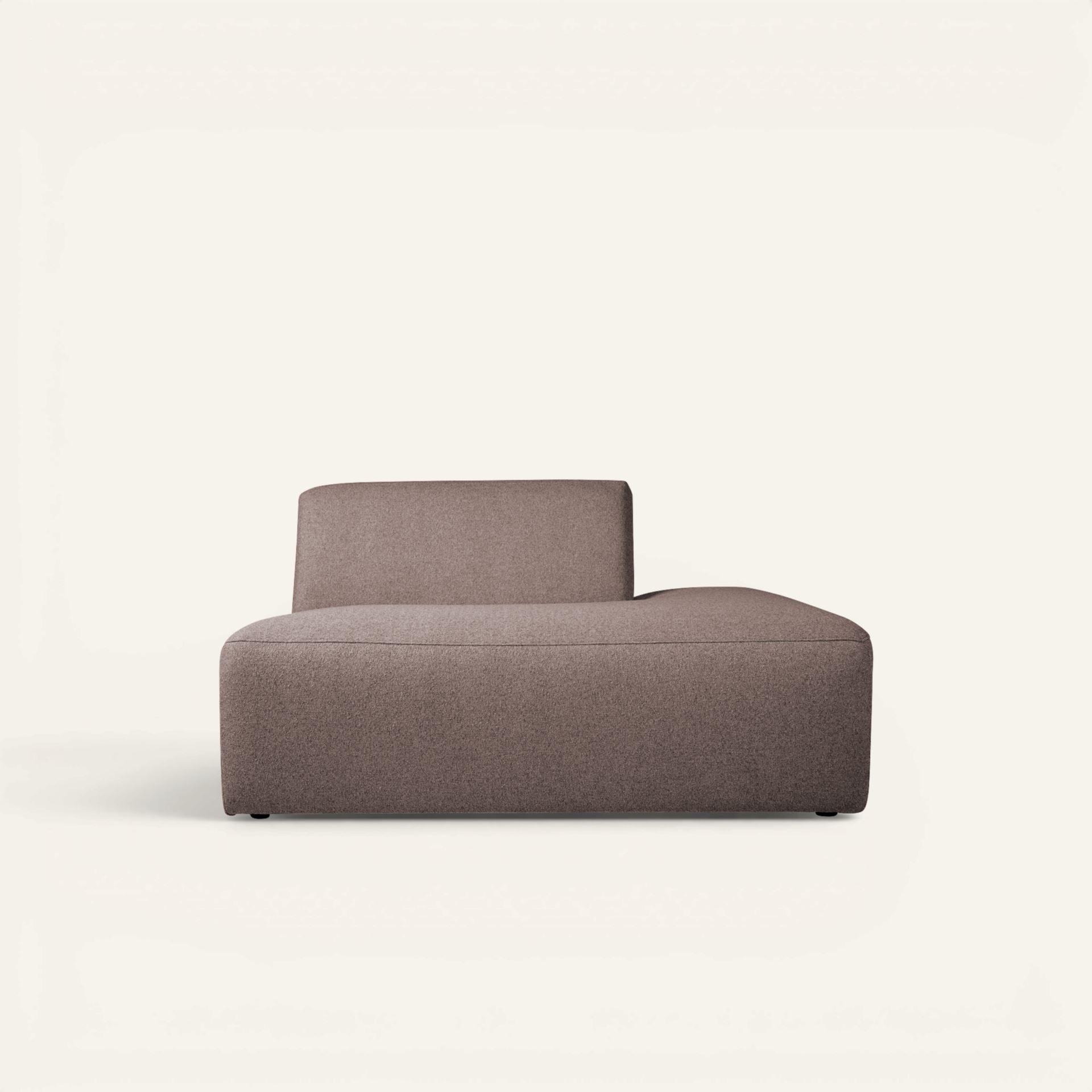 Moduuli avoin pää oikea ruskea - 134x93x73 cm ruskea - 1