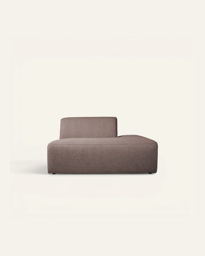 Moduuli avoin pää oikea ruskea - 134x93x73 cm ruskea - 1