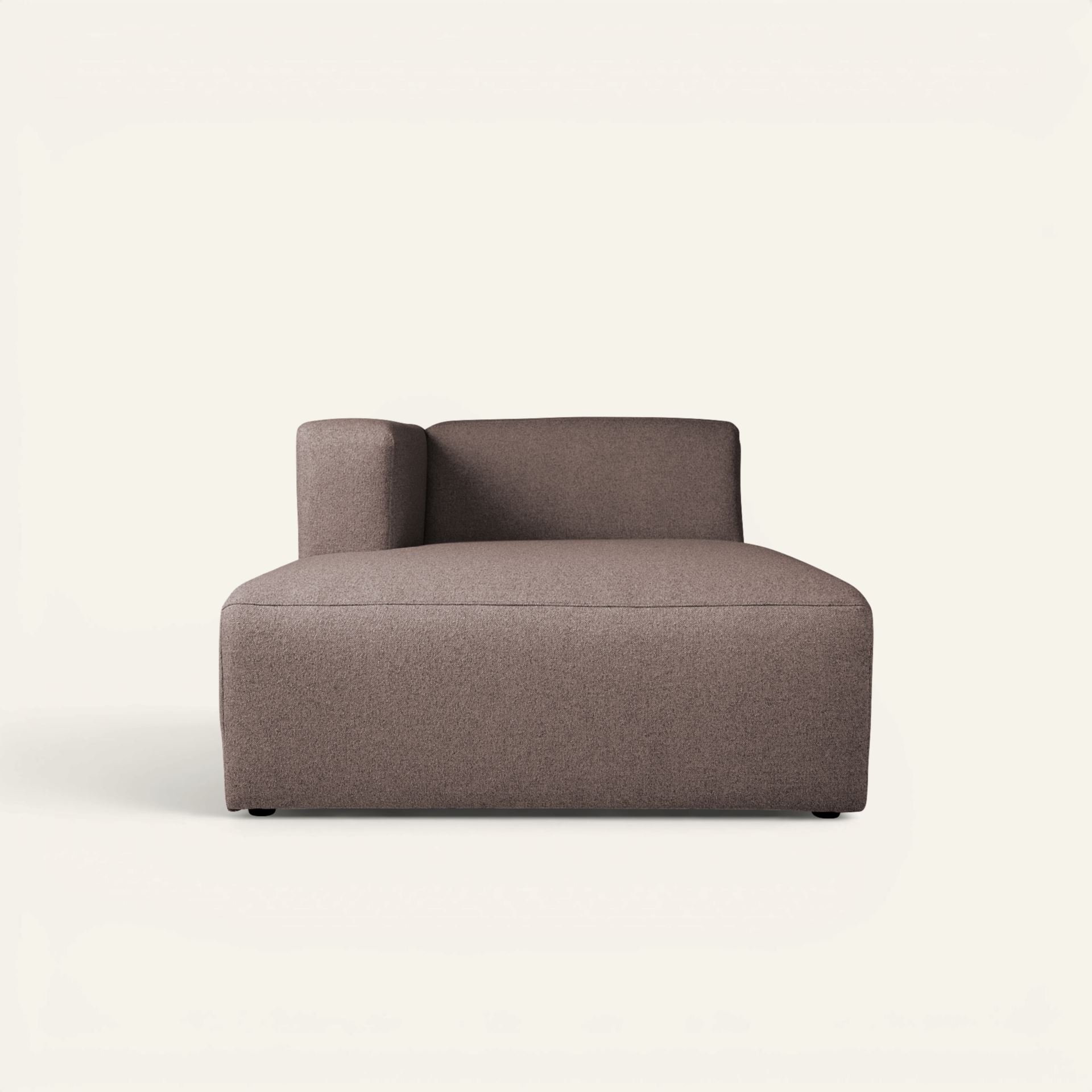 Moduuli divaaniosa vasen ruskea - 154x114x73 cm ruskea - 1