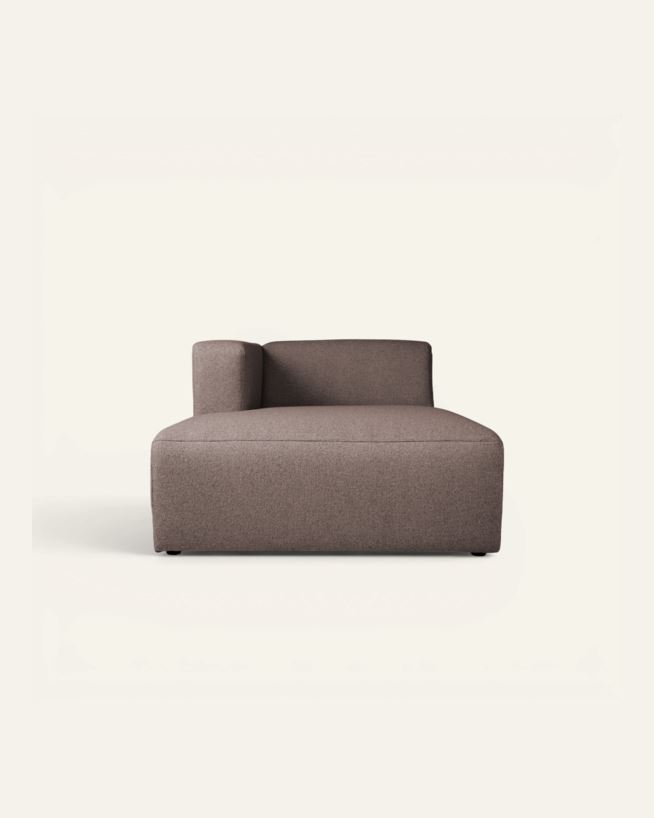 Moduuli divaaniosa vasen ruskea - 154x114x73 cm ruskea - 1