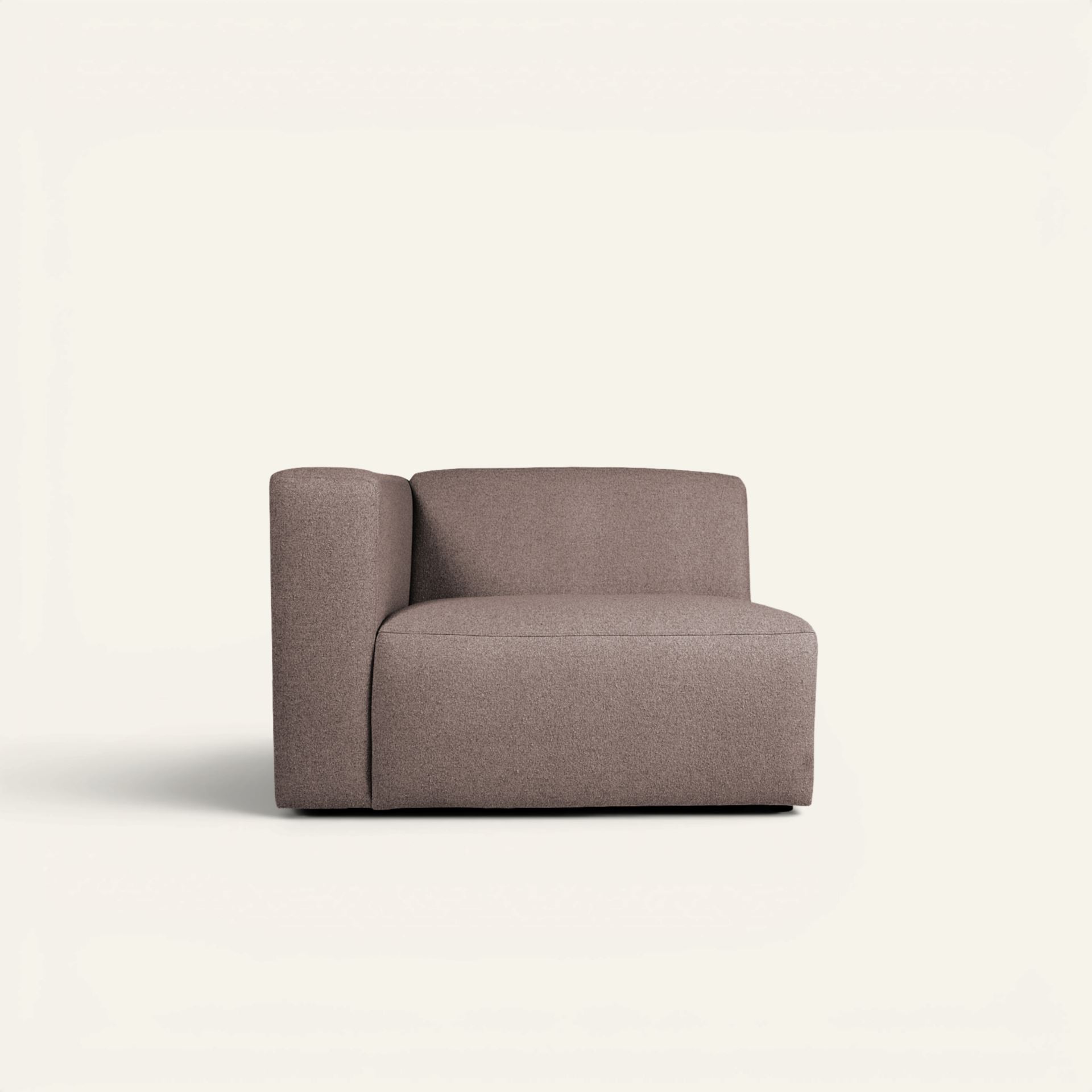 Moduuli 1,5-istuttava vasen käsinoja ruskea - 110x93x73 cm ruskea - 1