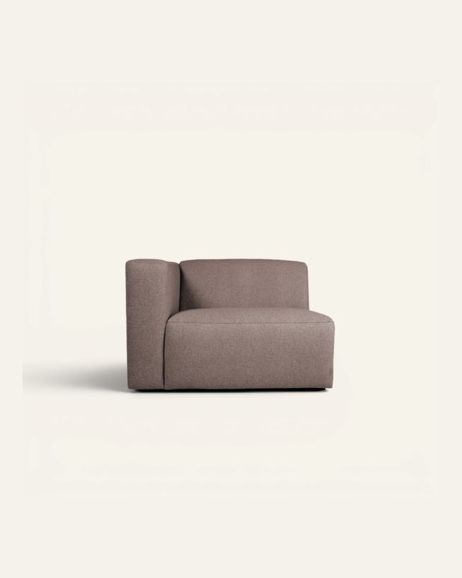 Moduuli 1,5-istuttava vasen käsinoja ruskea - 110x93x73 cm ruskea - 1