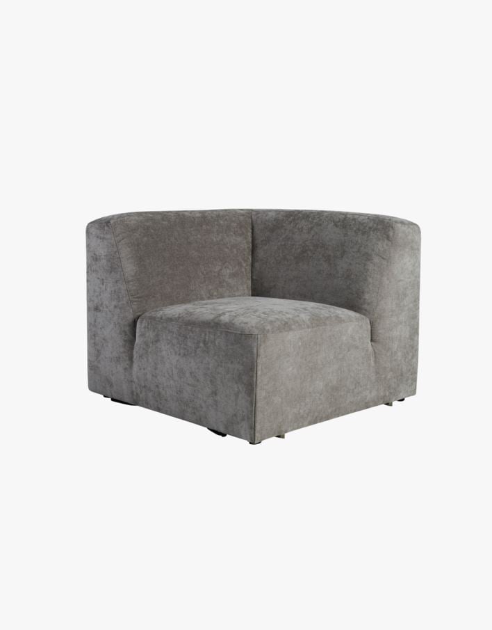 Moduulisohva kulmaosa harmaa - 93x93x73 cm harmaa - 1