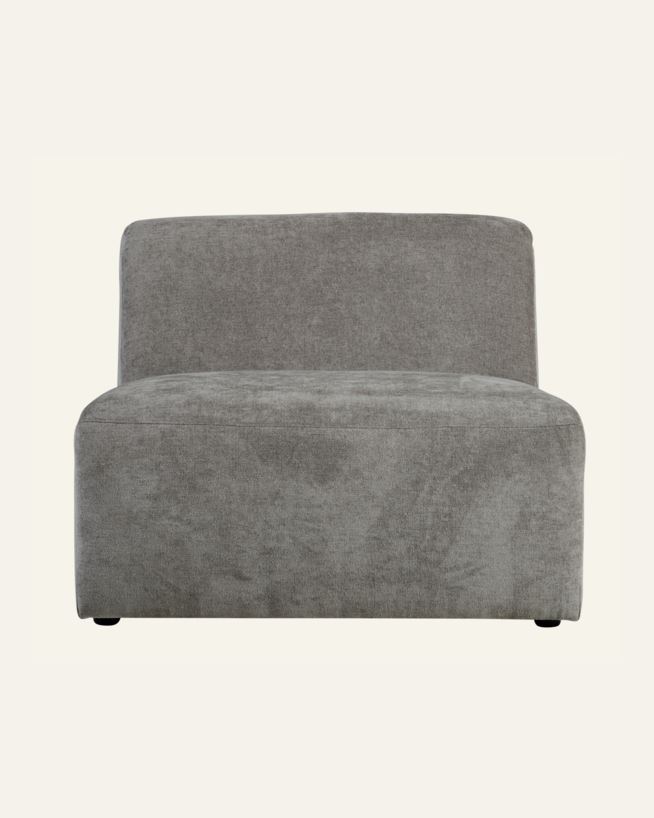 Moduuli 1,5-istuttava ilman käsinojia harmaa - 90x93x73 cm harmaa - 1