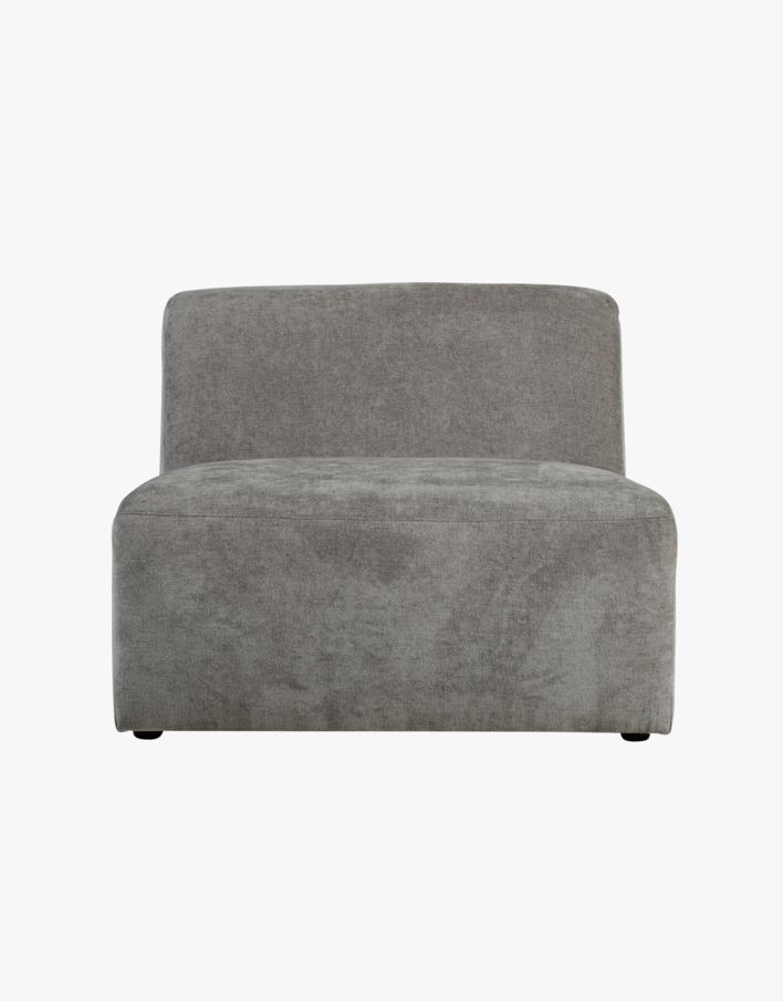 Moduulisohvaosa 1,5-istuttava ilman käsinojaa harmaa - 90x93x73 cm harmaa - 1