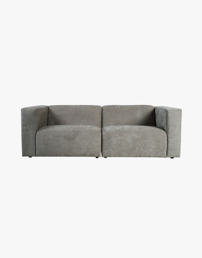 2-istuttava moduulisohva käsinojalla harmaa - 220x93x73 cm harmaa - 1