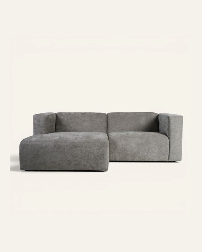 Moduulisohva 2 osaa, divaani vasen harmaa - 224x154x73 cm harmaa - 1