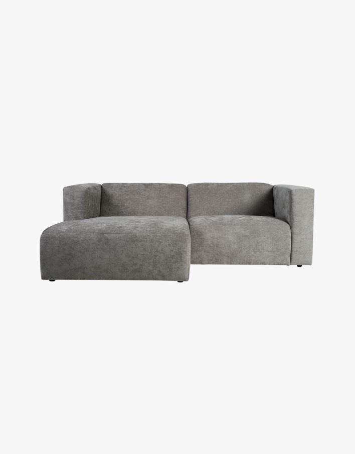 Sohva divaanilla vasen, 2 osaa harmaa - 224x154x73 cm harmaa - 1