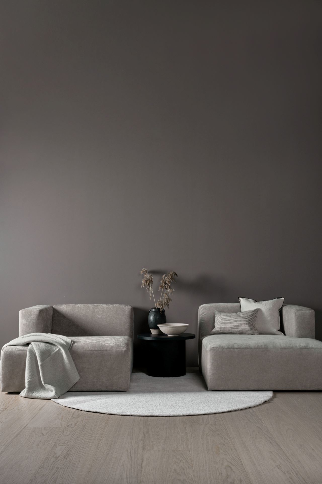 3-istuttava moduulisohva tupladivaanilla harmaa - 3