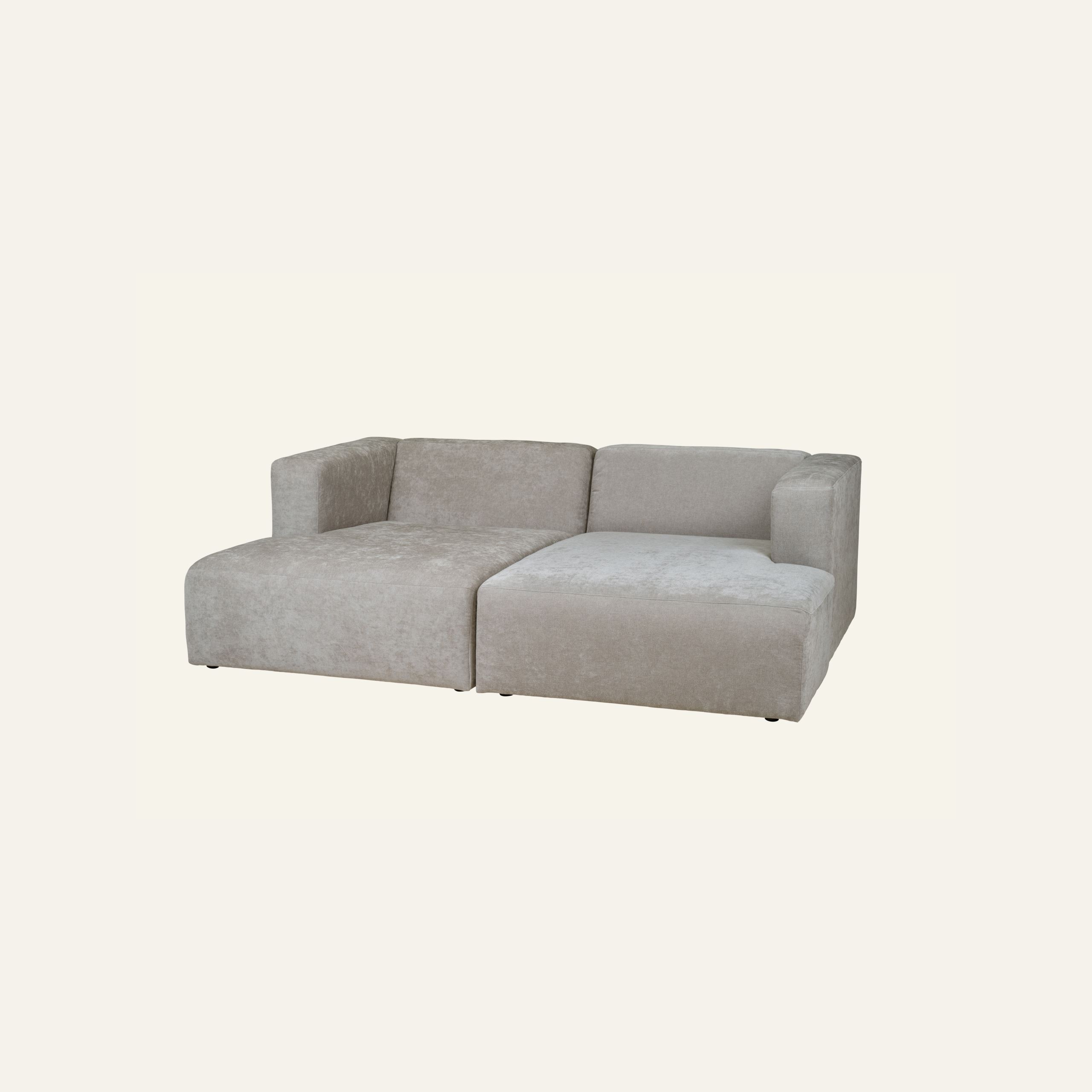 3-istuttava moduulisohva tupladivaanilla harmaa - 2