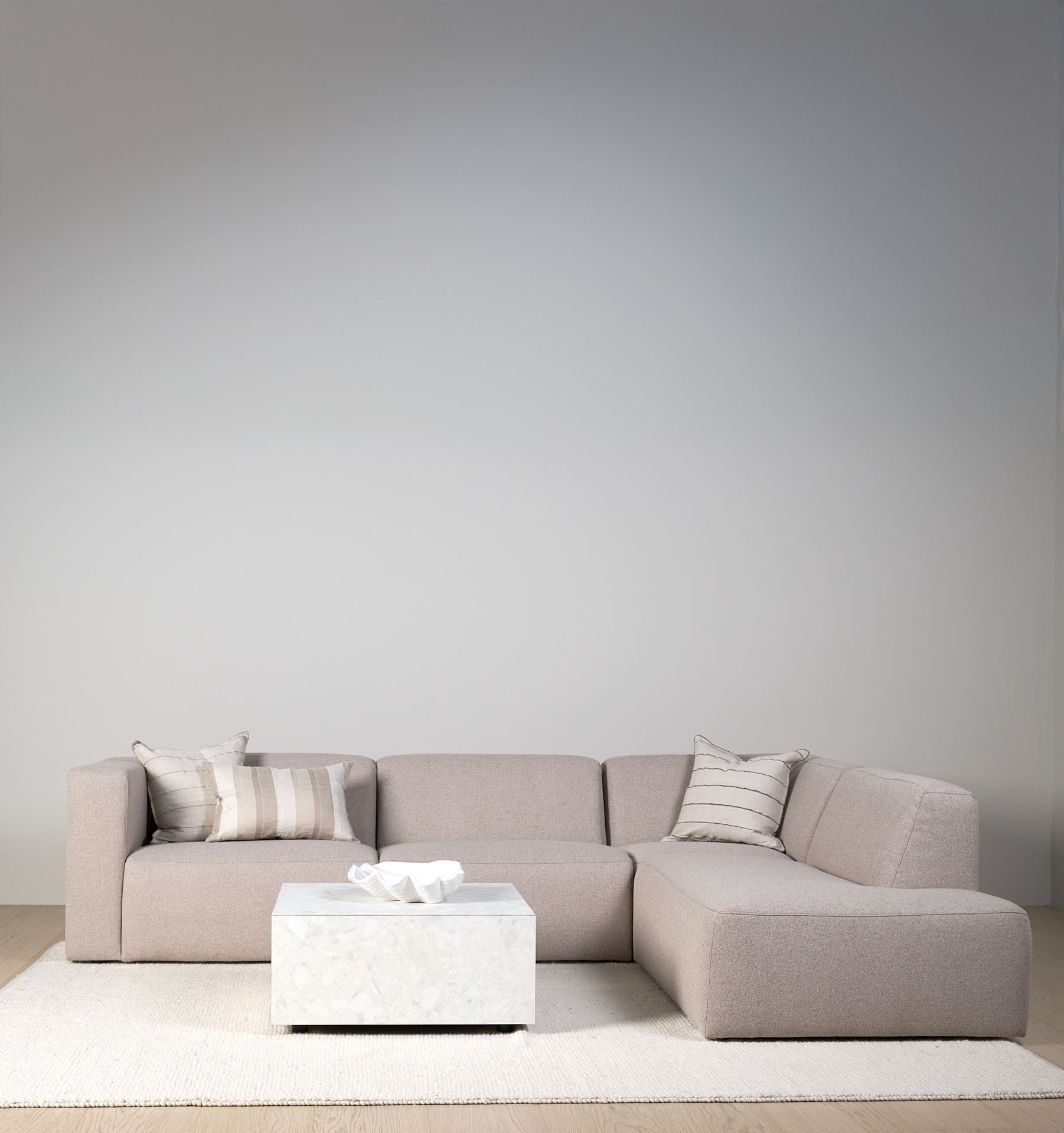 Moduulisohvaosa avoin pääty oikea beige - 6