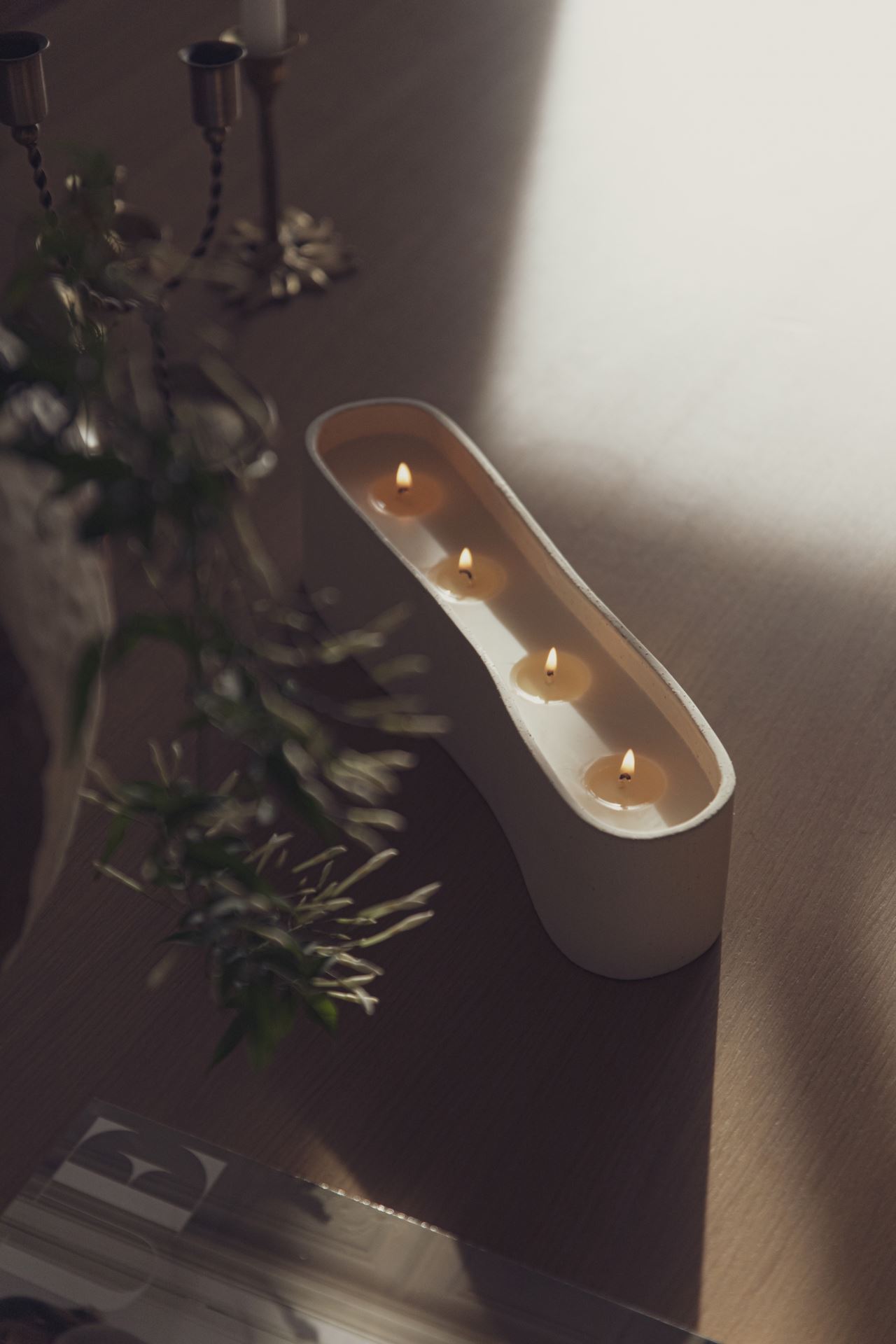 Koristekynttilä beige - 3