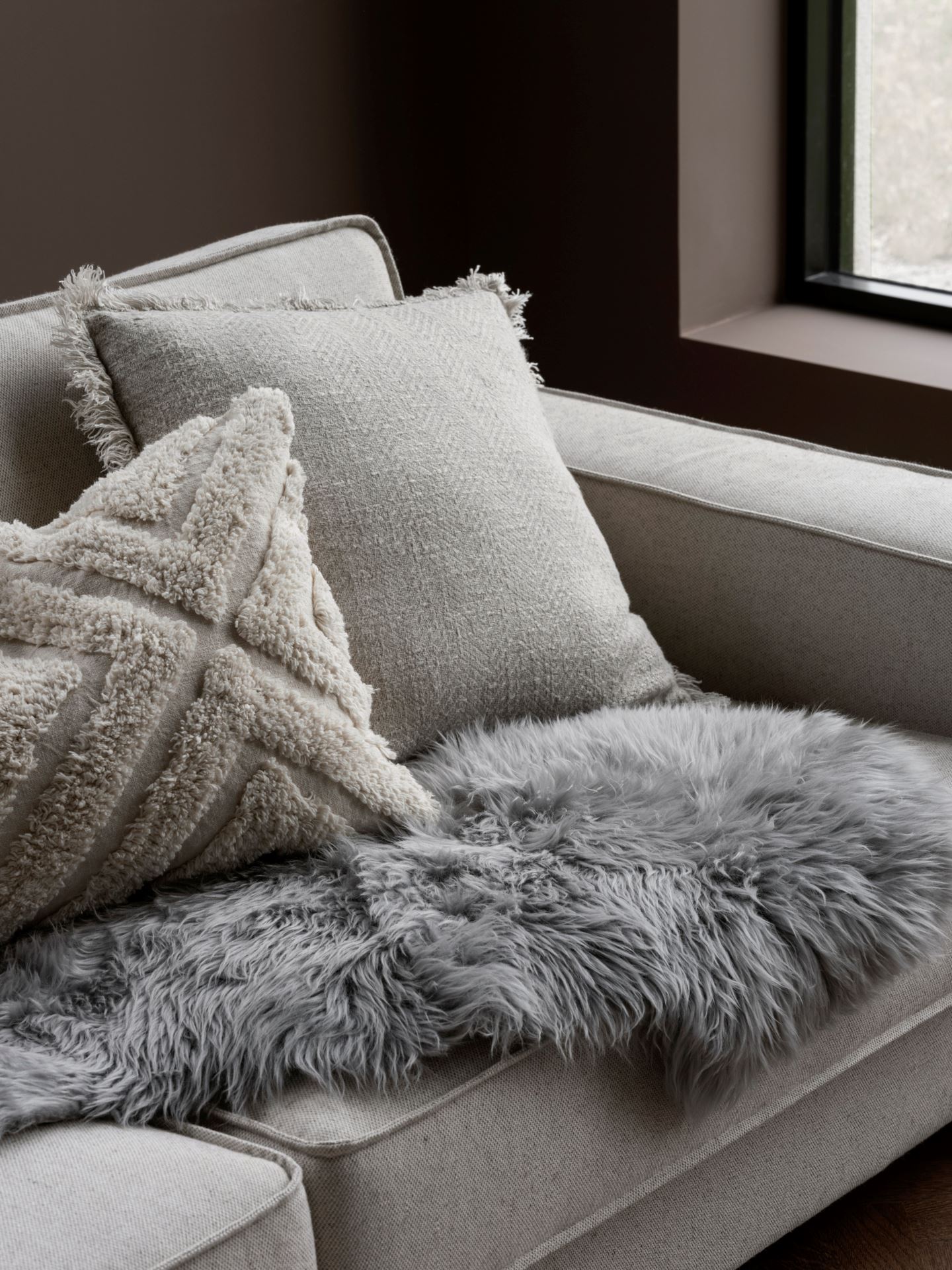 Koristetyynynpäällinen luonnonvalkoinen - 2