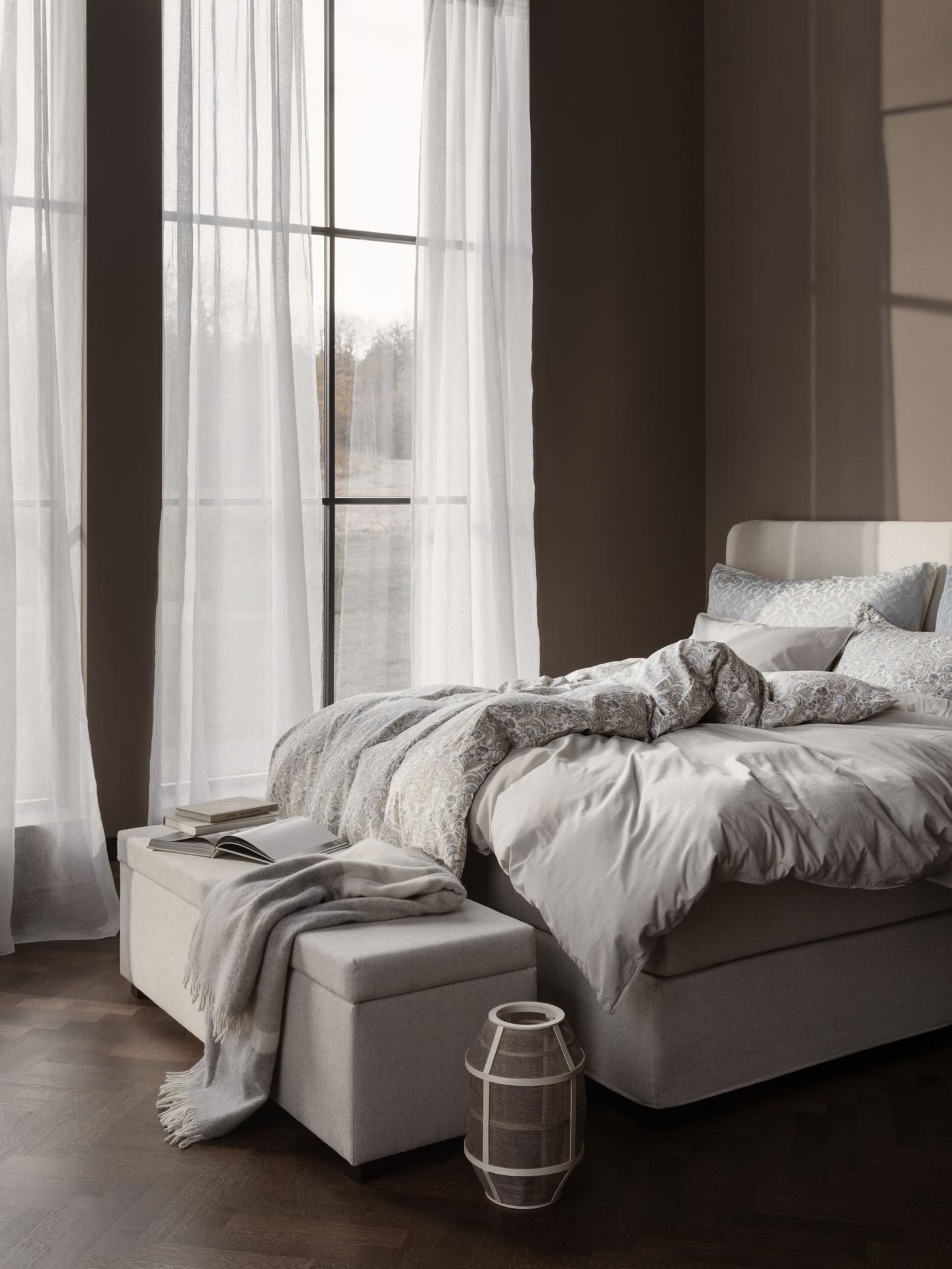 Pellavaverho valkoinen - 6