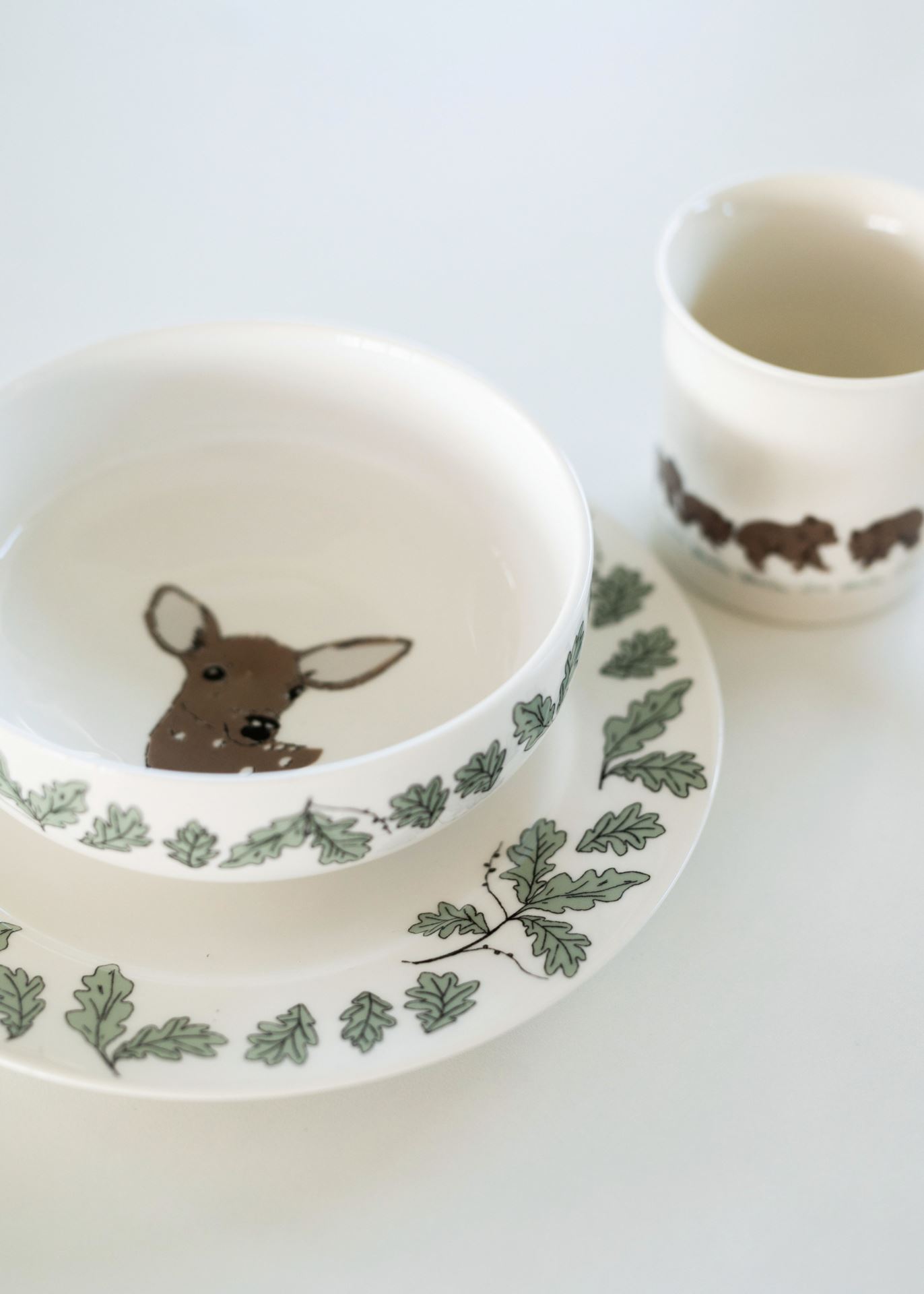 Aamiaissetti moniväri/valkoinen - 9