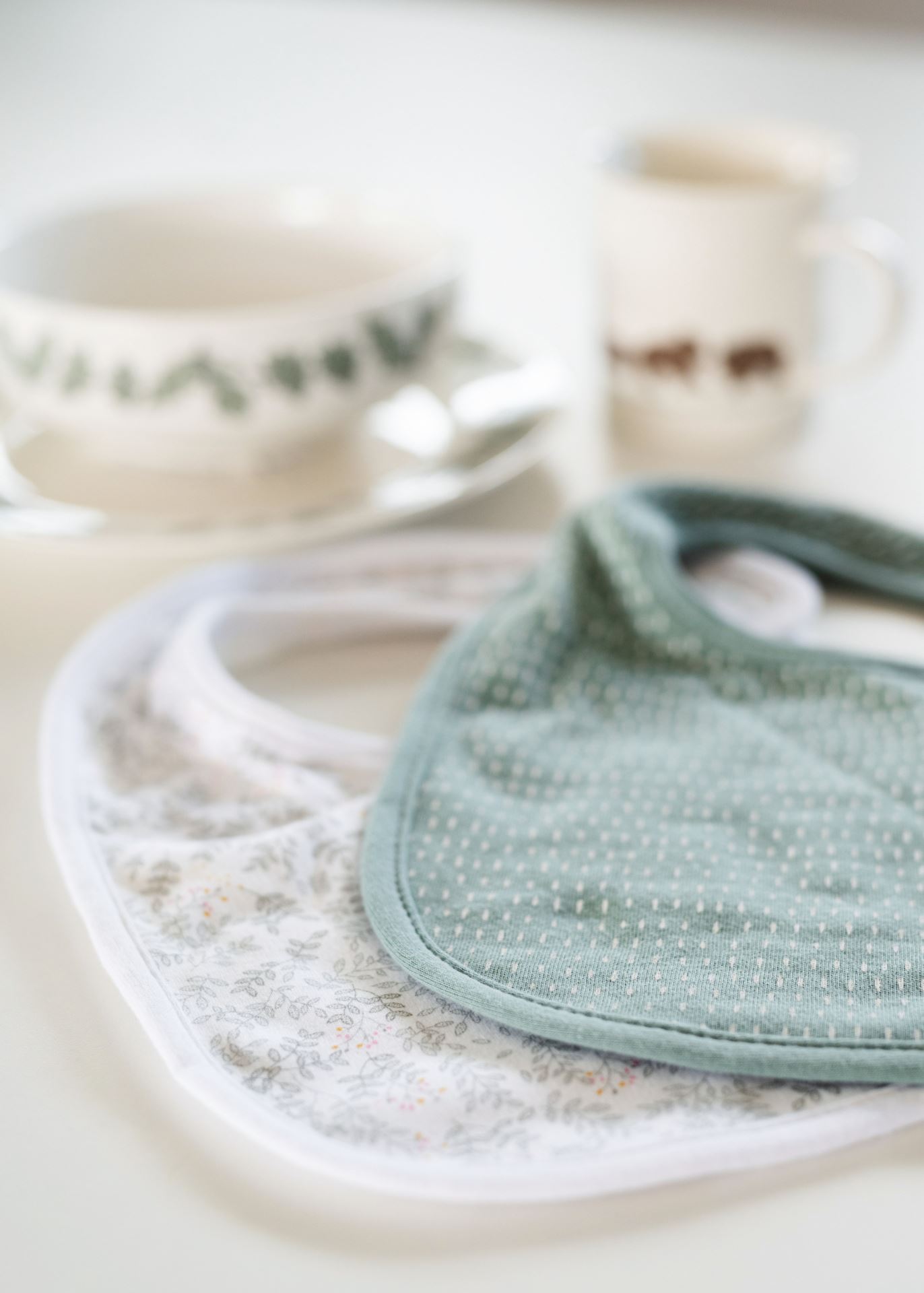 Ruokalappu, 2 kpl  vaaleanvihreä - 2