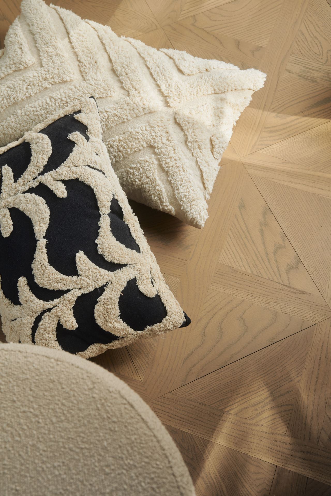 Koristetyynynpäällinen luonnonvalkoinen - 3