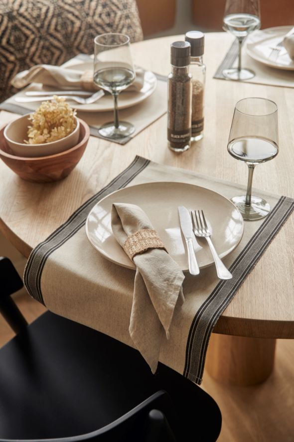 Pellavaservetti luonnonväri - 6