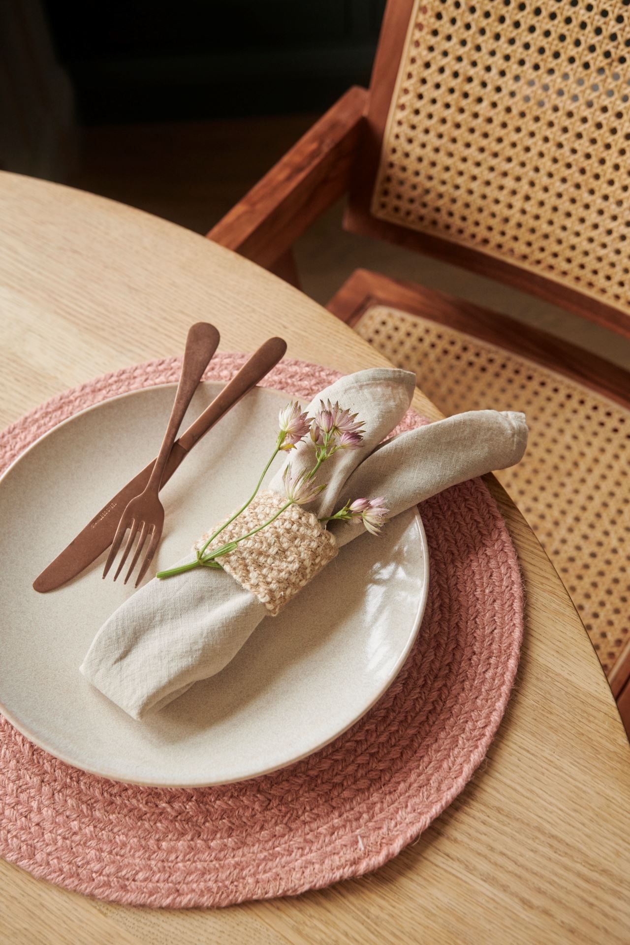 Pellavaservetti luonnonväri - 8