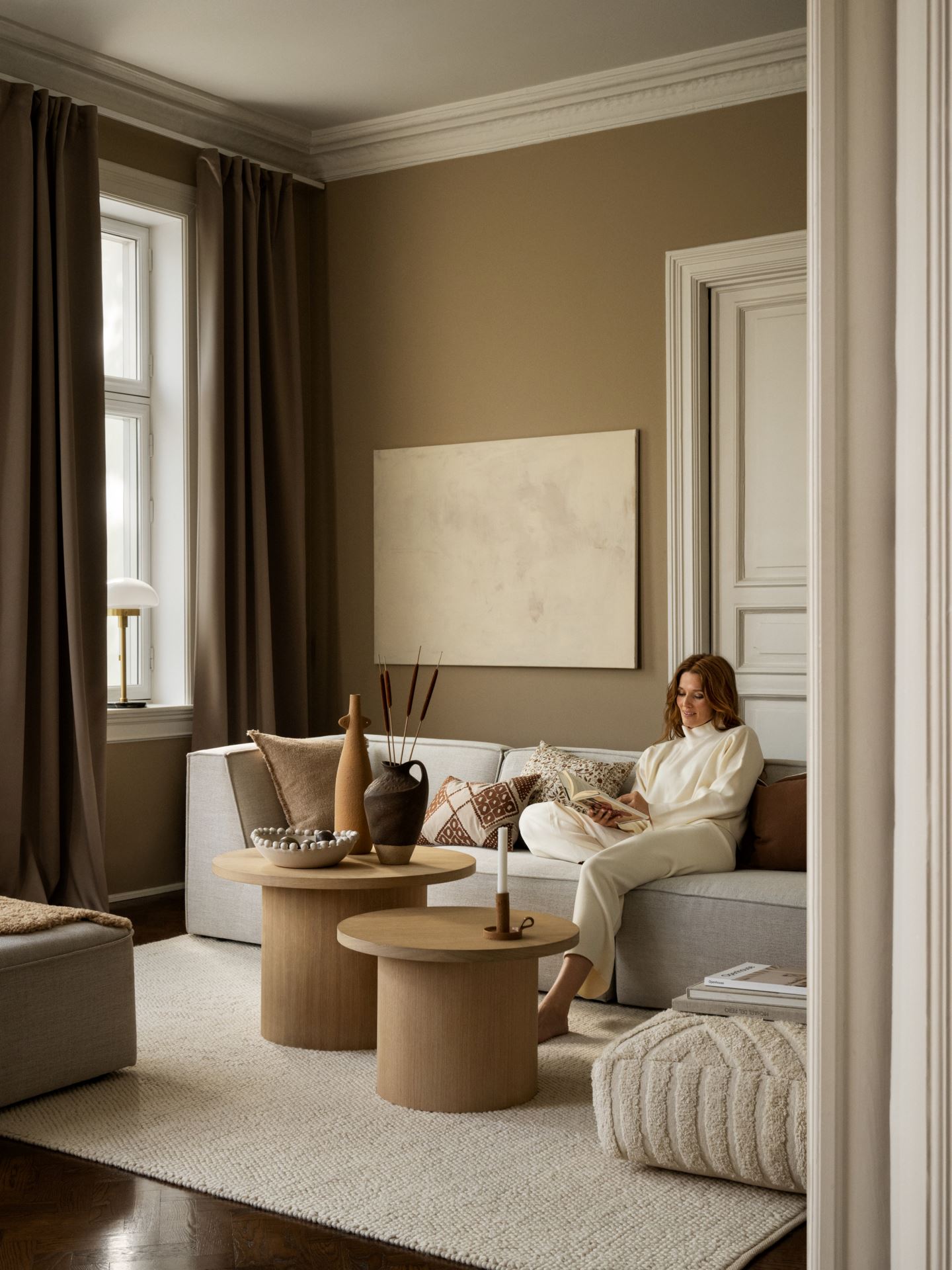 Koristetyynynpäällinen ruskea - 3