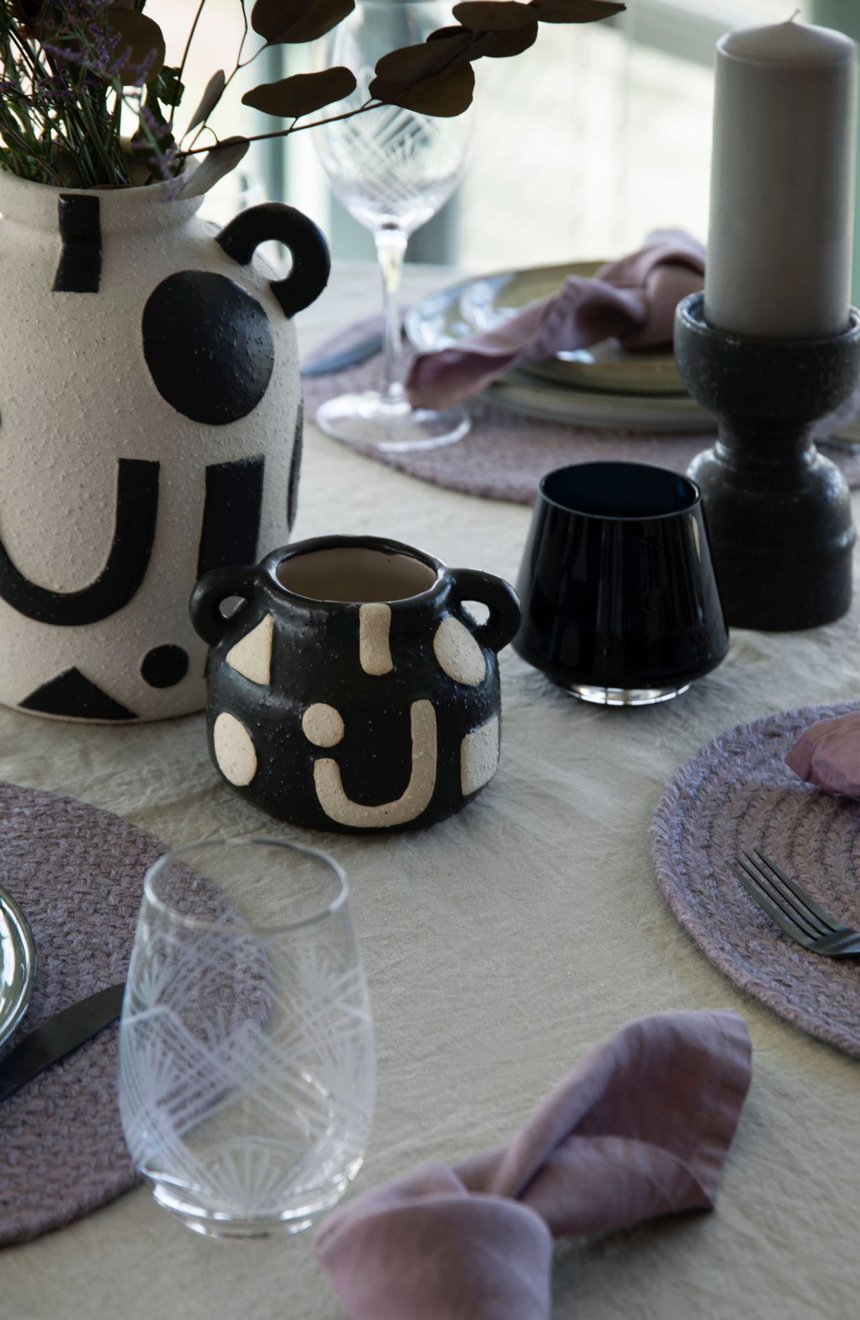 Kynttilälyhty tummansininen - 2