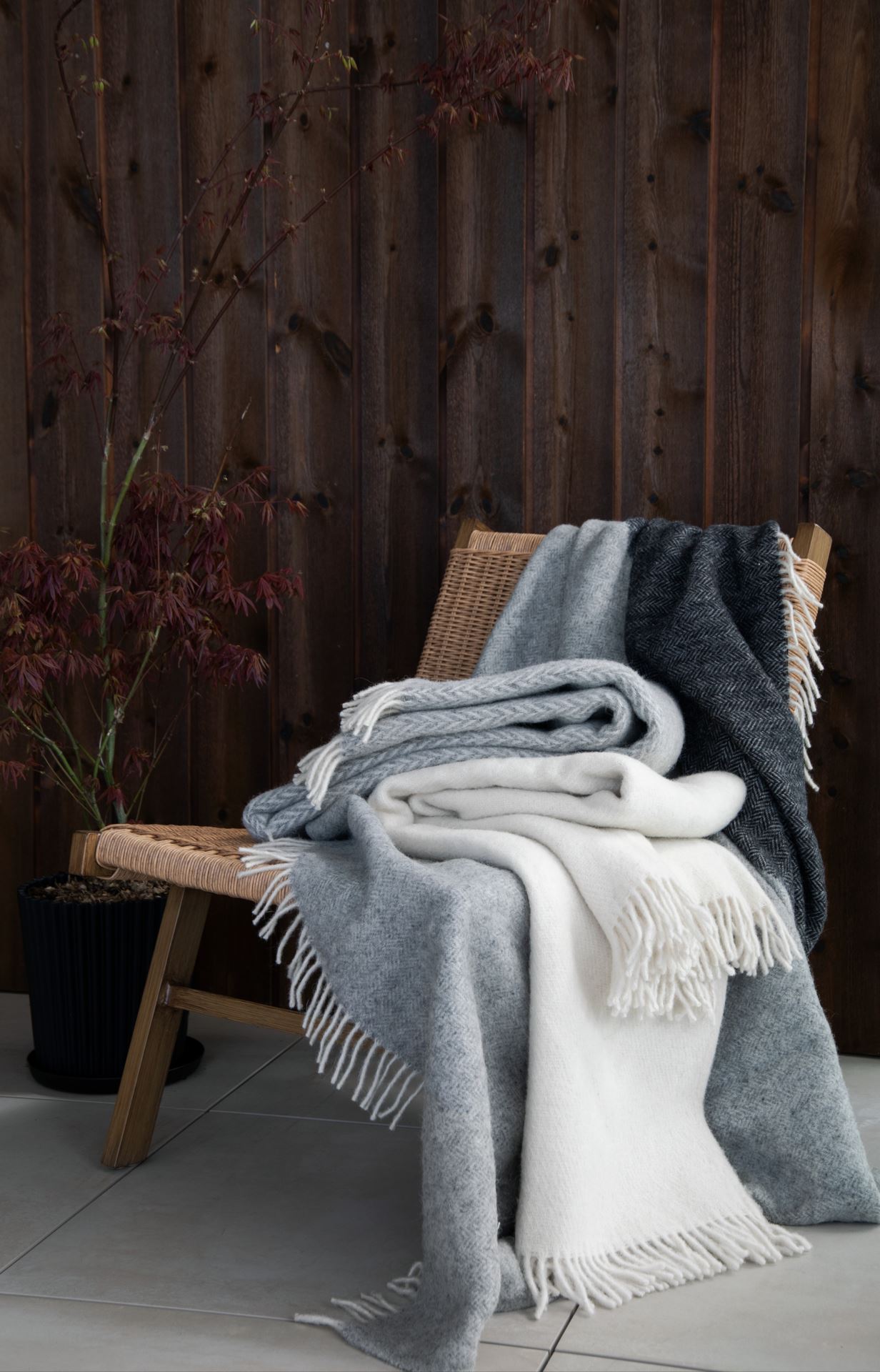 Villahuopa luonnonvalkoinen - 5