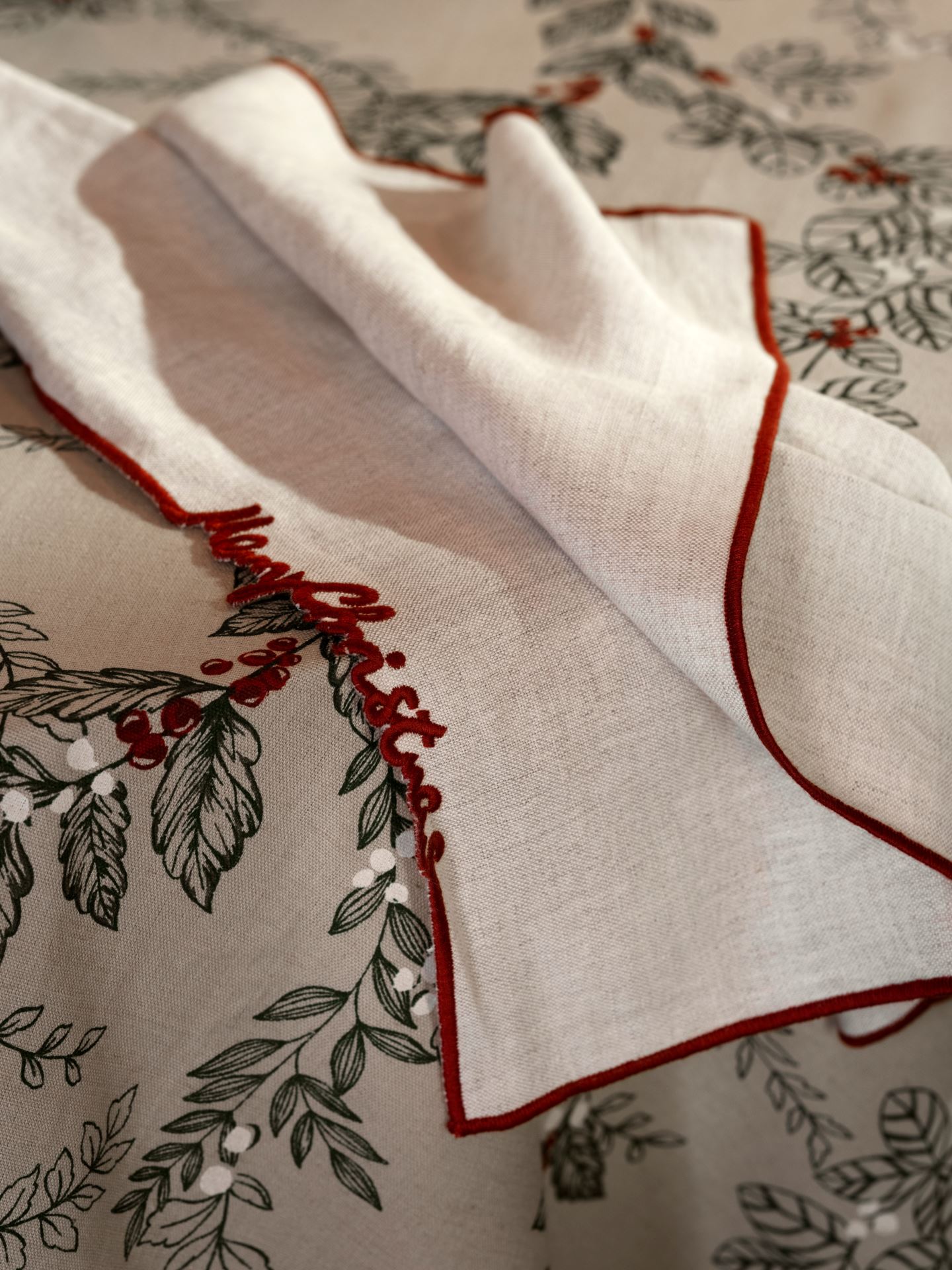 Kangaslautasliina, 2 kpl  luonnonväri - 45x45 cm luonnonväri - 1