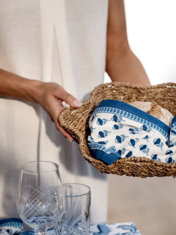 Kangaslautasliina, 2 kpl  sininen - 4