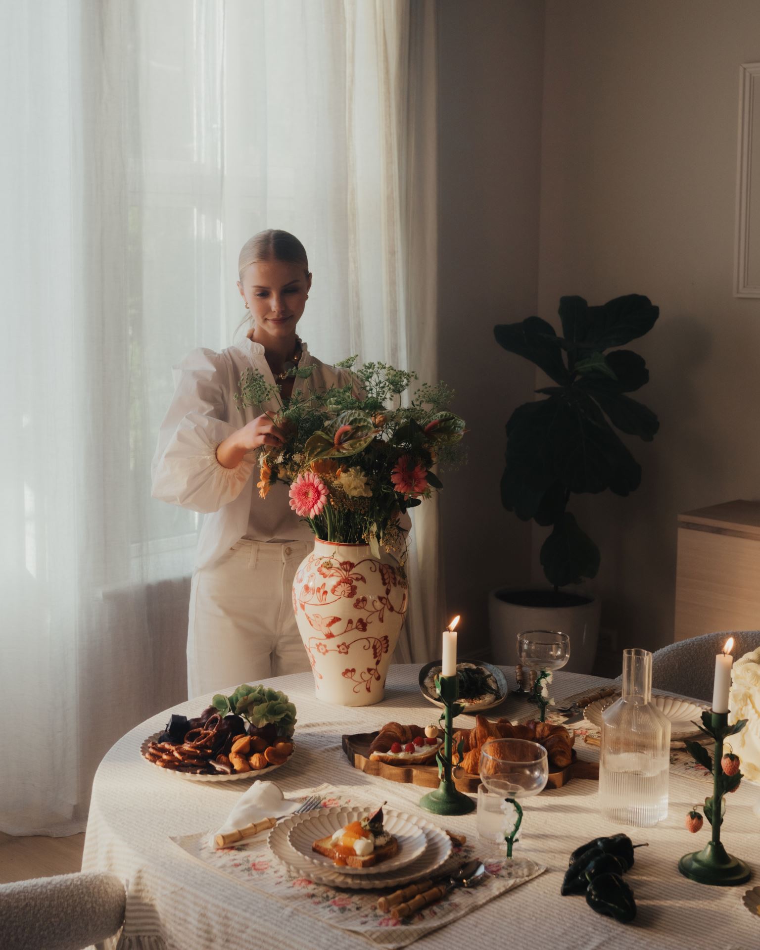 Maljakko moniväri/punainen - 3