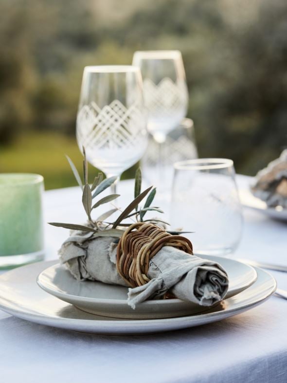 Pellavaservetti luonnonväri - 4