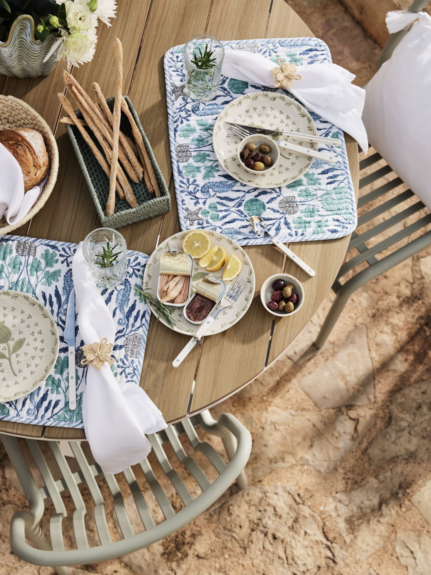 Servettirenkaat, 2 kpl luonnonväri - 7