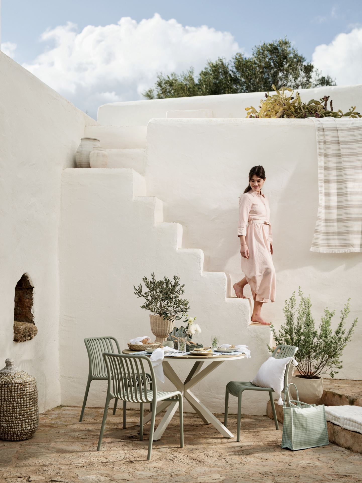 Puutarhatuoli harmaanruskea - 4