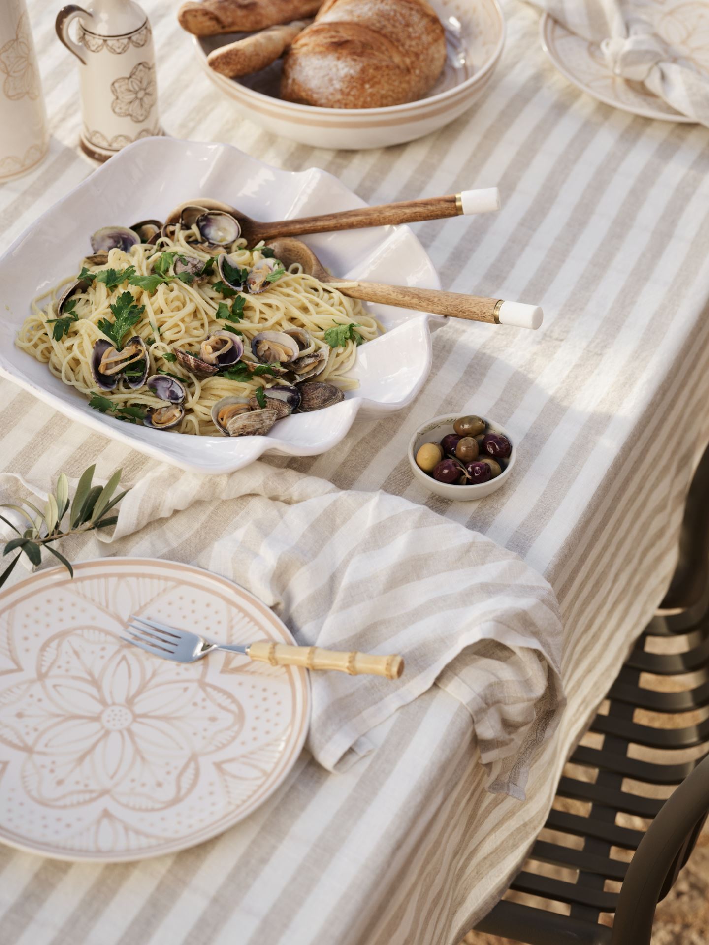 Pellavaliina beige - 2