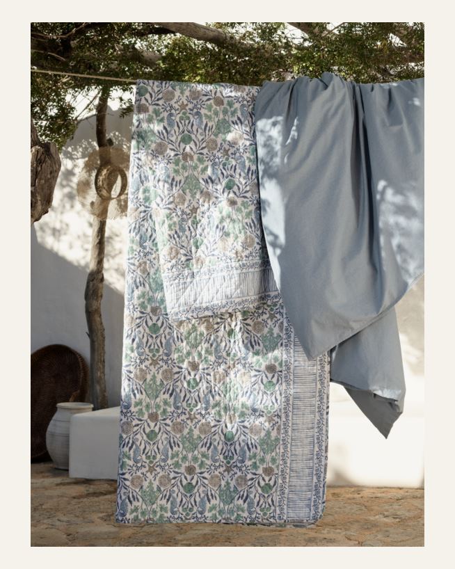 Päiväpeitto moniväri/sininen - 150x240 cm moniväri/sininen - 1