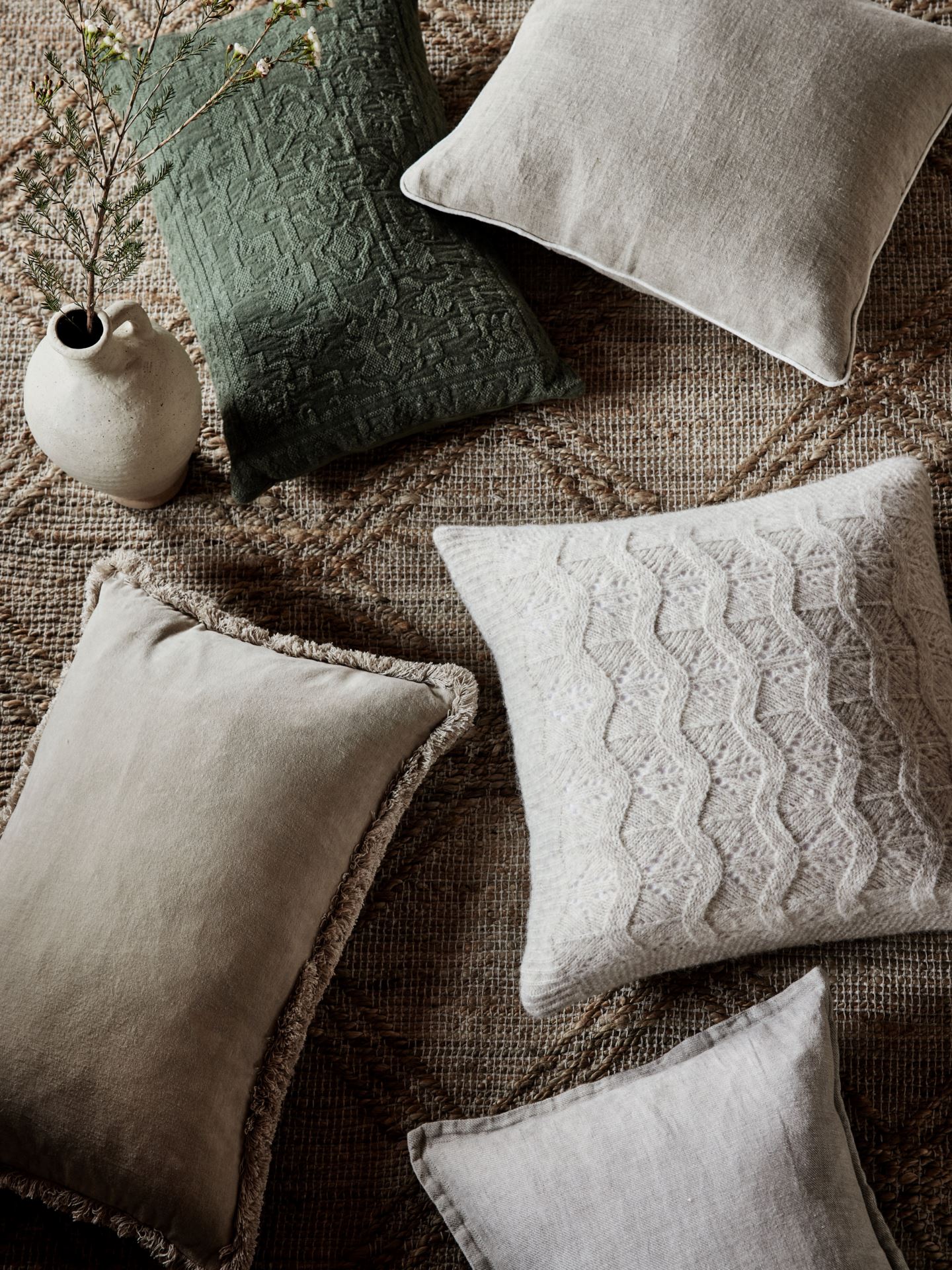 Koristetyynynpäällinen luonnonväri - 4