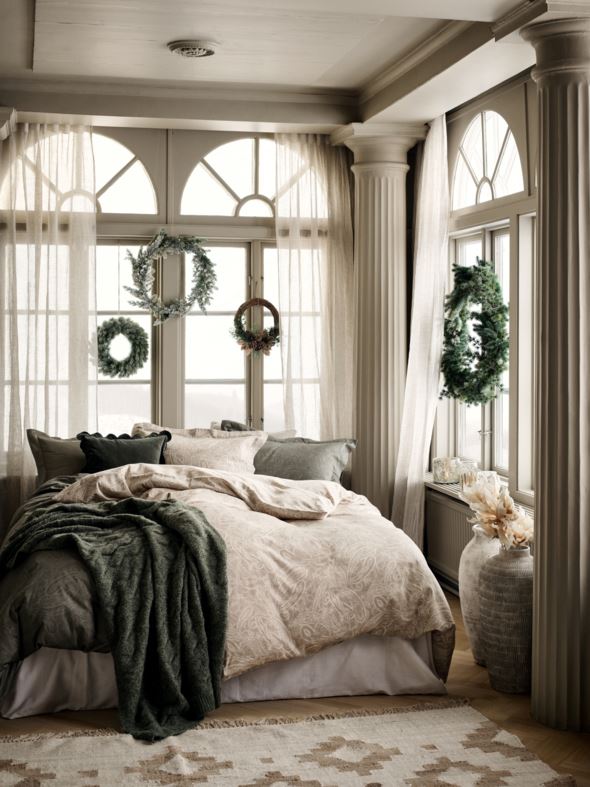 Koristetyynynpäällinen tummanvihreä - 2