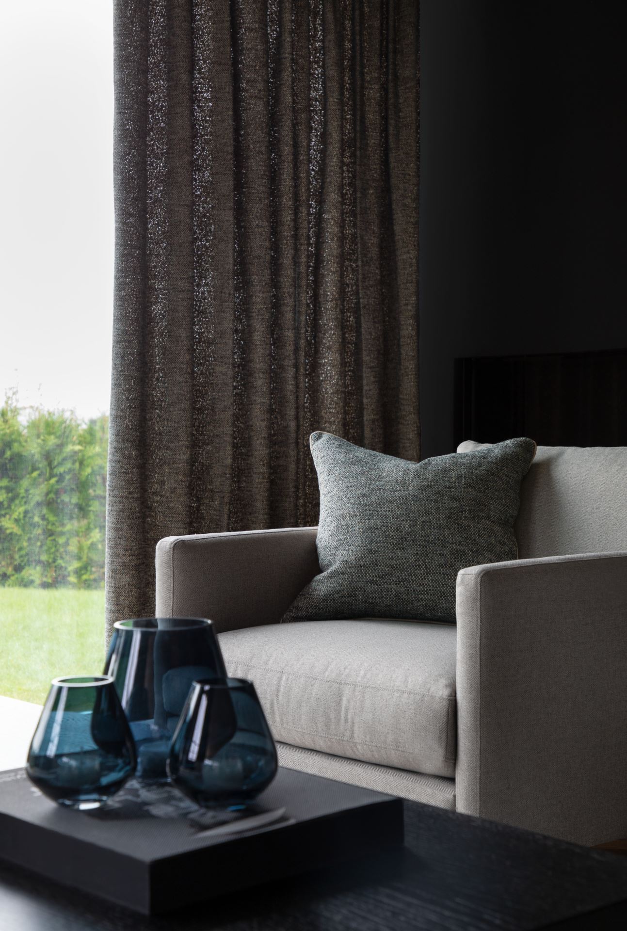 Kynttilälyhty tummansininen - 2