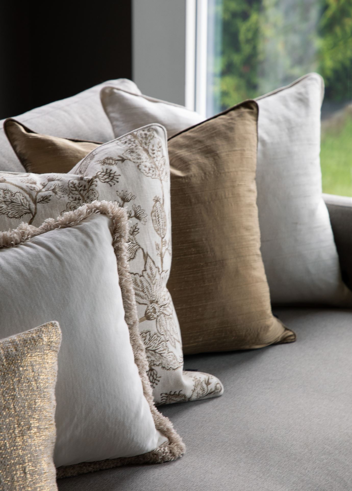 Koristetyynynpäällinen valkoinen - 3