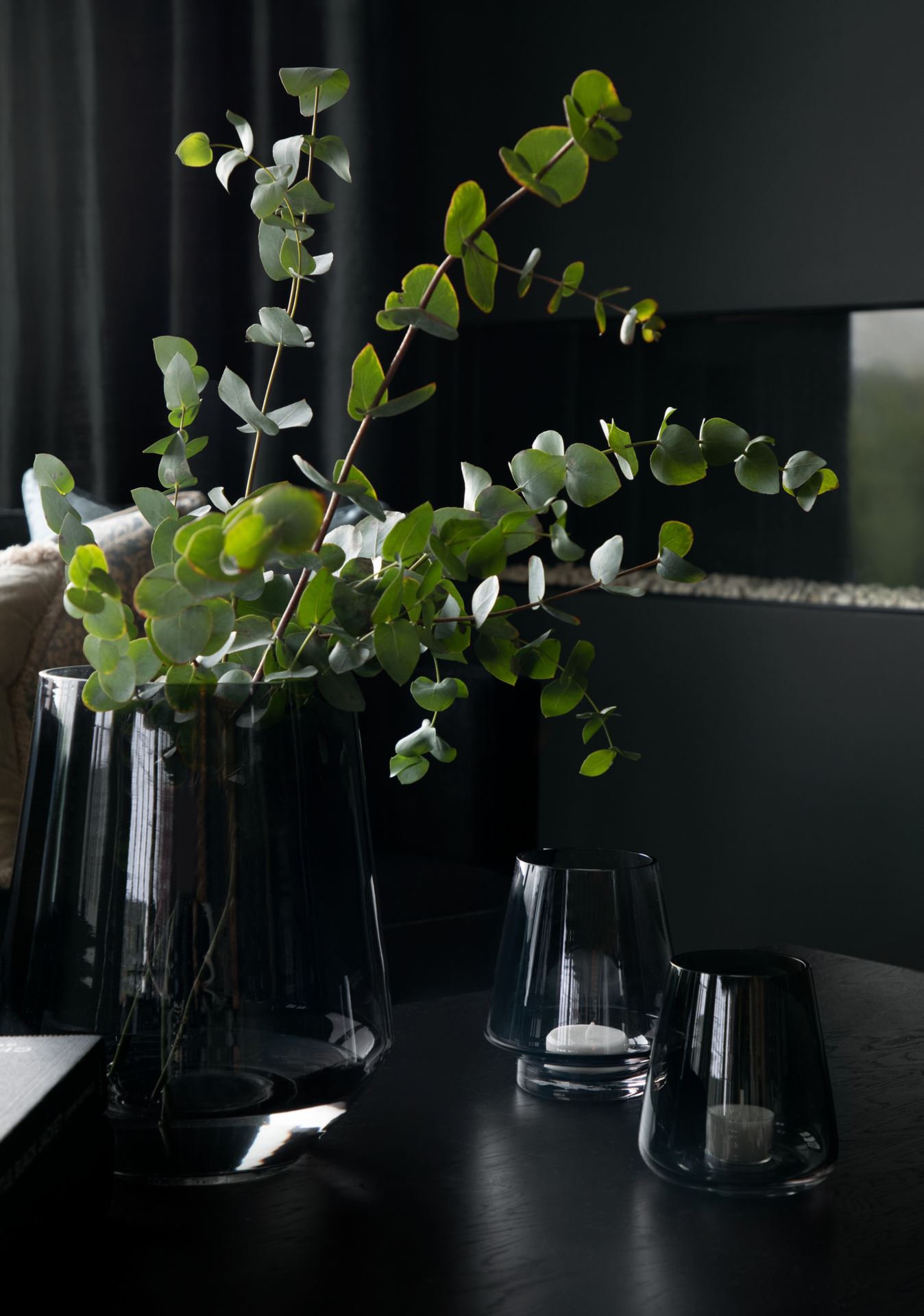 Kynttilälyhty tummanharmaa - 2