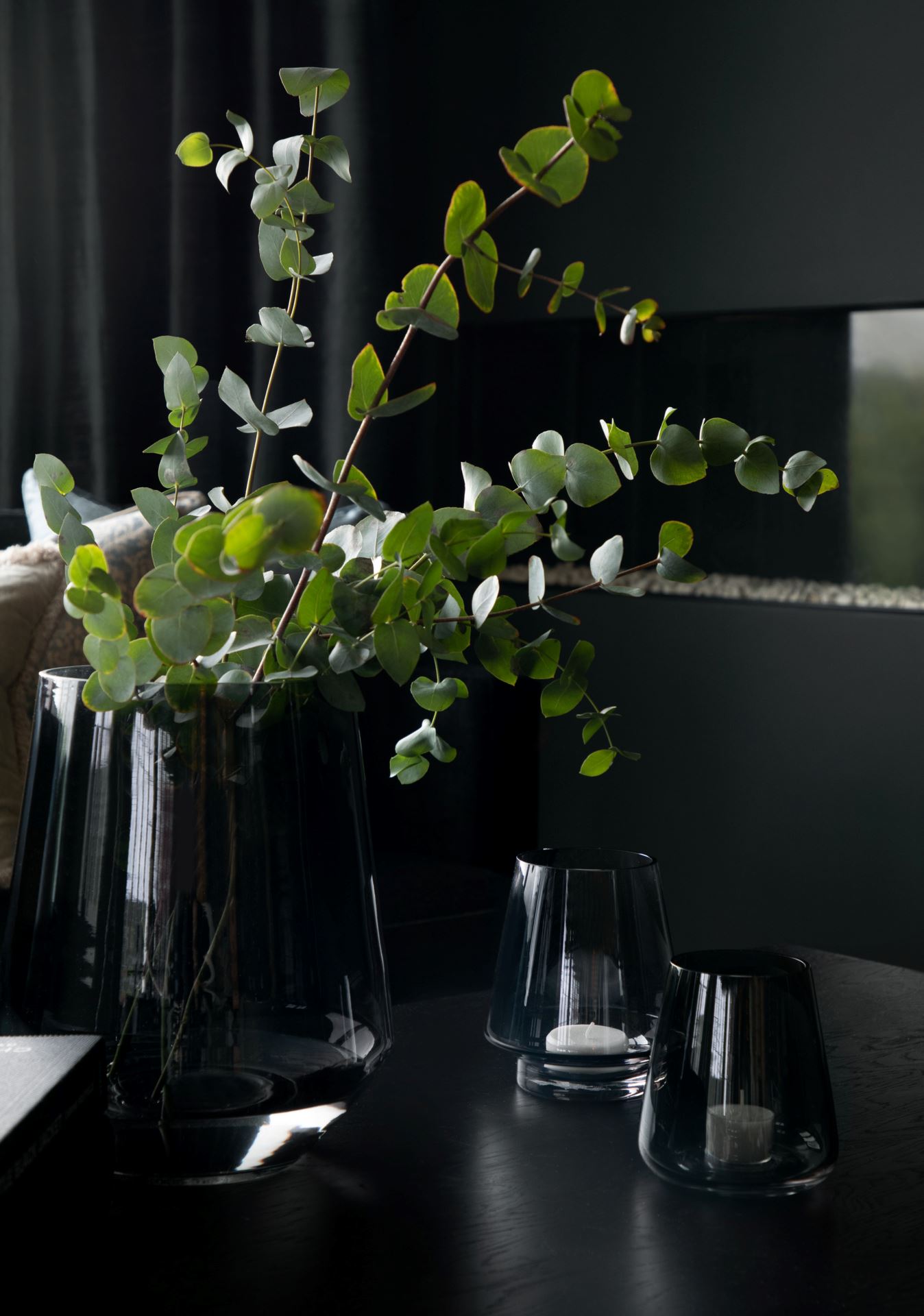 Kynttilälyhty tummanharmaa - 2