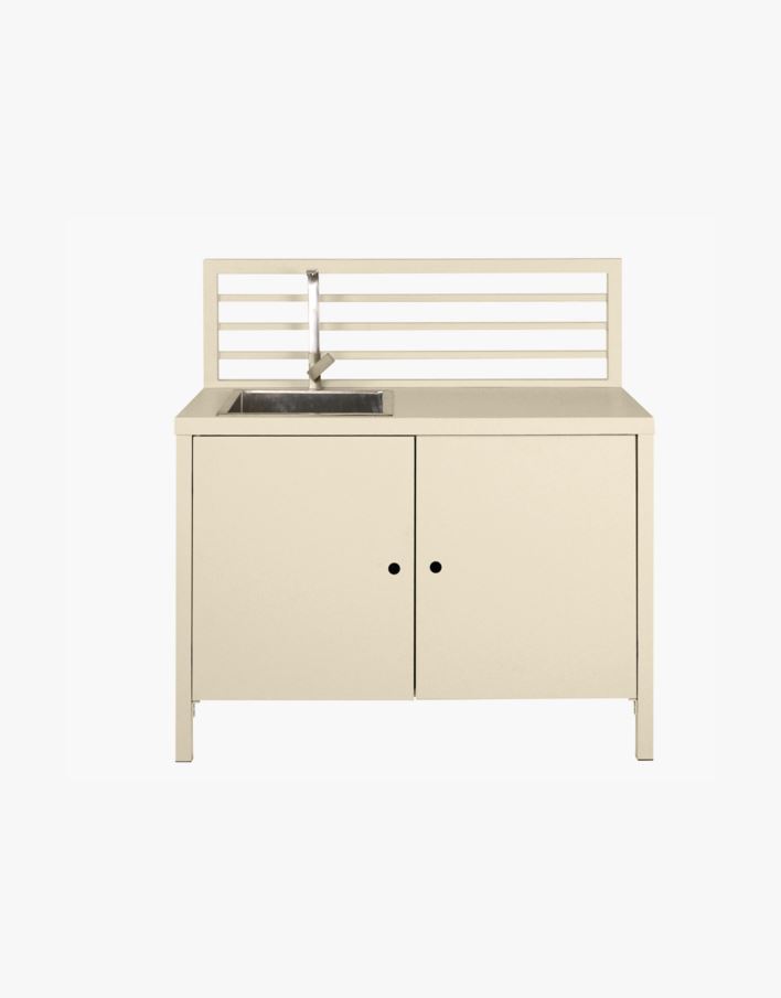 Ulkokeittiömoduuli, jossa on pesuallas creme - 60x120x122 cm creme - 1