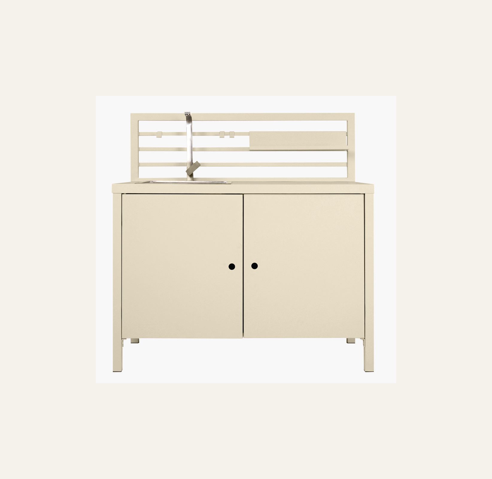 Ulkokeittiömoduuli, jossa on pesuallas creme - 2