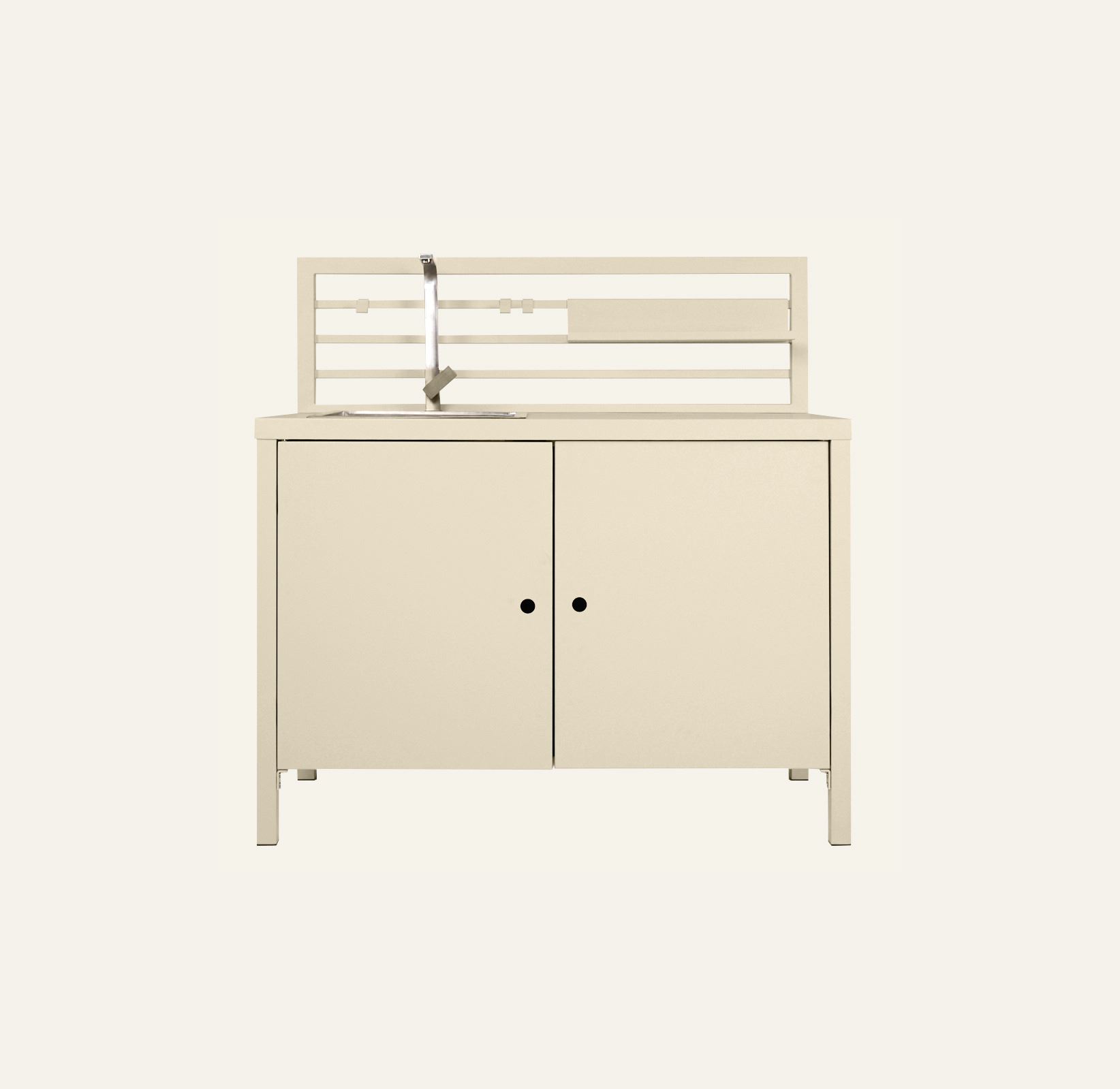 Ulkokeittiömoduuli, jossa on pesuallas creme - 2