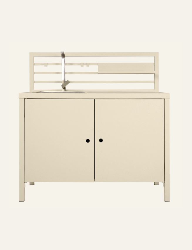 Ulkokeittiömoduuli, jossa on pesuallas creme - 2