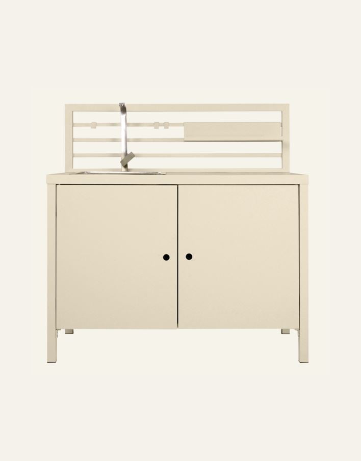 Ulkokeittiömoduuli, jossa on pesuallas creme - 2