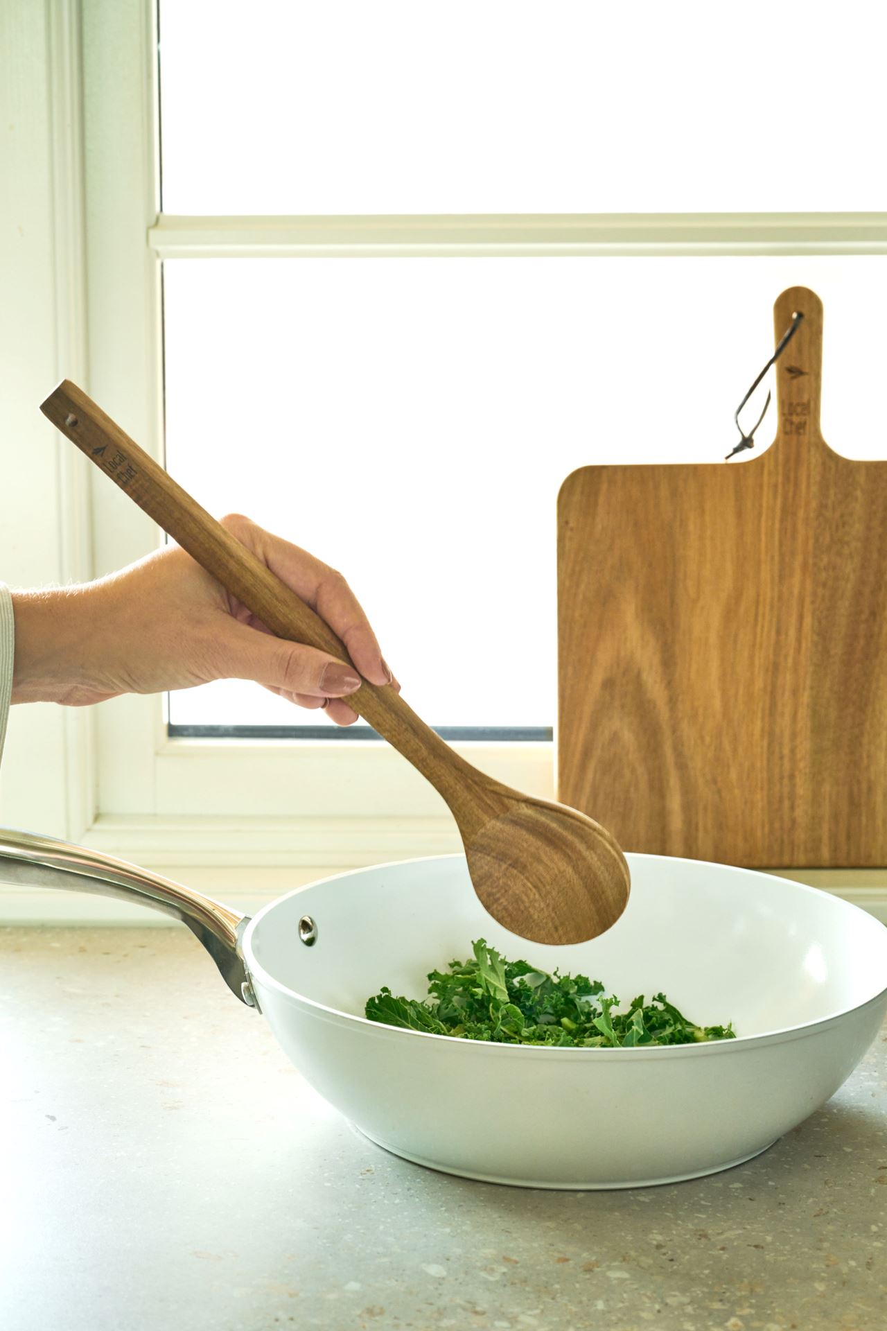 Wokkipannu valkoinen - 5