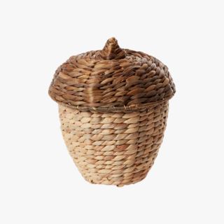 Acorn basket small Nature kori pieni luonnonväri