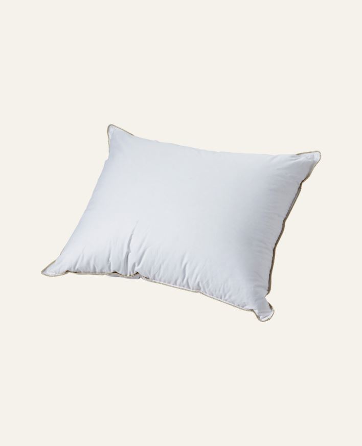 Keskikorkea untuvatyyny valkoinen - 50x60 cm valkoinen - 1