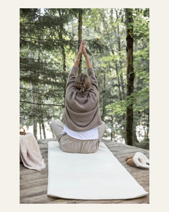 Joogamatto luonnonvalkoinen - 75x195 cm luonnonvalkoinen - 1