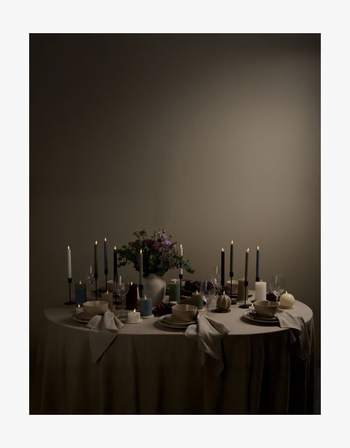 Led-pöytäkynttilä hiekka - 7,5x7,5x15 cm hiekka - 1